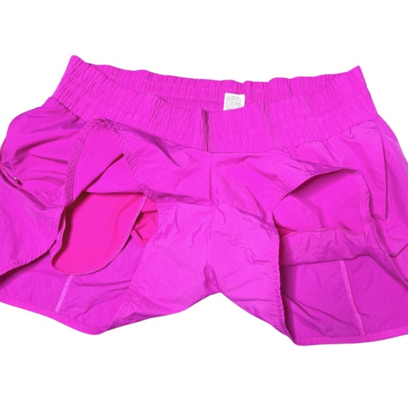 All In Motion Women's Bright Pink Sweat Resistant Running Athletic Shorts Plus - Picture 6 of 16